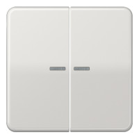 Клавиша двойная Jung CD 500, светло-серый, CD595KO5LG