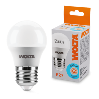 Светодиодная лампа WOLTA 25W45GL7.5E27 7.5Вт 6500K E27