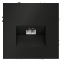 Розетка компьютерная встраиваемая VOLTUM S70 RJ45 кат.6, черный матовый