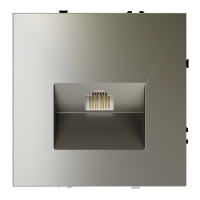 Розетка компьютерная встраиваемая VOLTUM S70 RJ45 кат.6, шелк