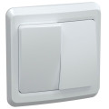 Выключатель 2-кл. СП Вега 10А IP20 ВС10-2-0-ВБ бел. GENERICA EVV20-K01-10-DM