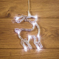Фигура светодиодная Олененок 205х135х10мм 8LED бел. 1Вт 4.5В IP20 на присоске с подвесом элементы питания 3хAAA (в компл.) Neon-Night 501-016