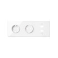 Simon 100 Белый глянец Кит 3 поста, фронт. Накладка на 2 розетки Schuko + 2 з/у USB SC