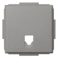 Накладка на розетку телефонную Simon SIMON 27 SCUDO, скрытый монтаж, серый, 2705062-063