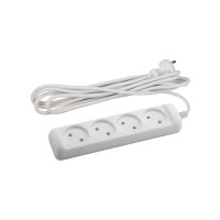 Удлинитель 4х5м без заземл. 6А IP20 UX(6)-4-5m ПВС 2х0.75 Эра Б0038571