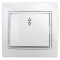 Выключатель одноклавишный Plano 10А IP20 1-103-01 250В белый Intro Б0027599