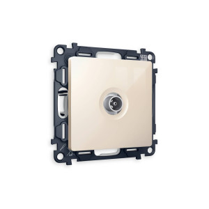 MA313010 Комплект механизма TV розетки оконечной ALFA Бежевый глянец 50-870 MHz 1dB QUANT AP3130, VM202 AMBRELLA VOLT