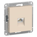 ATLASDESIGN РОЗЕТКА компьютерная RJ45 кат. 5e, механизм, БЕЖЕВЫЙ ATN000283