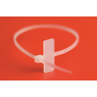 Хомут кабельный 2.5х100 полиамид бел. с таб. 8х25.4 (уп.100шт) DKC 252100-M