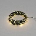 Гирлянда Роса 30м 300LED тепл. бел. IP20 230В с контроллером провод зел. Neon-Night 303-276