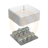 Коробка огнестойкая для кабель-канала 40-0470-FR2.5-6 Е15-Е120 103х103х45 Промрукав 40-0470-FR2.5-6