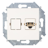 Розетка телефонная RJ11 Simon SIMON 15, скрытый монтаж, слоновая кость, 1591480-031