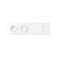 Simon 100 Белый глянец Кит 4 поста, фронт. Накладка на 2 розетки Schuko + 2 з/у USB SC + 2 розетки RJ45