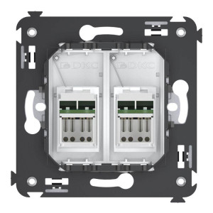 Розетка двойная RJ-45 кат.5e Avanti Белое облако DKC 4400464