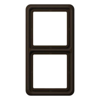 Рамка 2 поста Jung CD 500, коричневый, CD582BR