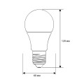 Лампа светодиодная LED13-A60/830/E27 13Вт грушевидная 3000К тепл. бел. E27 1045лм 220-240В Camelion 12045