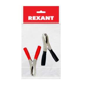 Зажим крокодил 50А 98мм (уп.2шт) Rexant 16-0018-9
