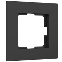 W0012908/ Рамка на 1 пост Slab (черный софт)
