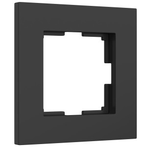 W0012908/ Рамка на 1 пост Slab (черный софт)