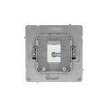 Компьютерная розетка RJ-45 без шторки, кат.6А одинарная,KANT, белая магнолия