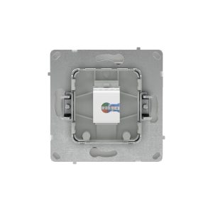 Компьютерная розетка RJ-45 без шторки, кат.6А одинарная,KANT, белая магнолия
