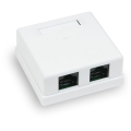 Компьютерная розетка 8P8C RJ-45, UTP, Cat.6, 2 порта
