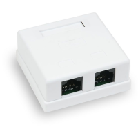 Компьютерная розетка 8P8C RJ-45, UTP, Cat.6, 2 порта