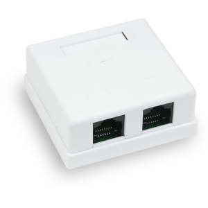 Компьютерная розетка 8P8C RJ-45, UTP, Cat.6, 2 порта