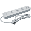 Удлинитель с управлением по WI-FI 3х1.5м +4USB NSH-PE-01 с заземл. 16А бел. Smart Home Navigator 14557