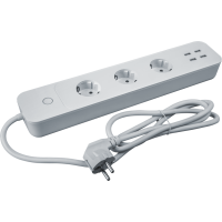 Удлинитель с управлением по WI-FI 3х1.5м +4USB NSH-PE-01 с заземл. 16А бел. Smart Home Navigator 14557