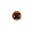Вилка прямая каучук 2P+PE 250V 16А IP44 оранжевая DYNEL