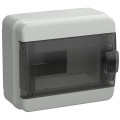 TEKFOR Корпус пластиковый навесной КМПн-8 IP65 черная прозрачная дверь IEK