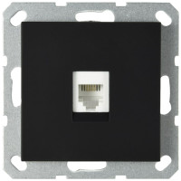 Jasmart G Черный матовый Розетка RJ11 G6101PB