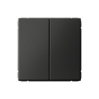 ARTGALLERY 2-клавишный ПЕРЕКЛЮЧАТЕЛЬ, сх.6/2, 10АХ, механизм, БАЗАЛЬТ GAL001465