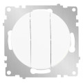 Выключатель 3-кл. СП Florence 10А IP20 механизм бел. (1E31901300) OneKeyElectro 2172780