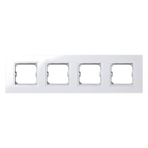 Рамка 4 поста Simon SIMON 27 PLAY, белый, 2701640-030