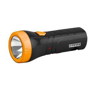 Фонарь аккумуляторный ручной TA1 1LED аккум. 4В 0.5А.ч. евровилка (картон. упак.) Трофи Б0005797