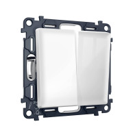 MA103030 Комплект механизма 2-клавишного перекрестного выключателя 10A-250V ALFA Белый глянец QUANT AP1030, VM125 AMBRELLA VOLT