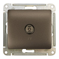 GLOSSA TV РОЗЕТКА оконечная 1дБ, механизм, ГРАФИТ GSL001391