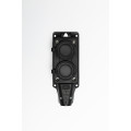 Розетка (колодка) двухместная с крышками каучук черная 2P+PE 250V 16А IP54 DYNEL