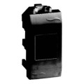 Розетка компьютерная RJ45 DKC BRAVA, открытый монтаж, черный, 77678N