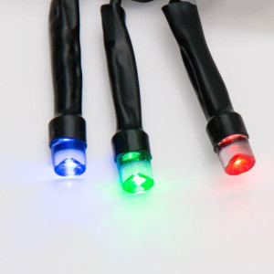 Гирлянда светодиодная Твинкл Лайт 20м 160LED мультиколор 10Вт 220-240В IP20 с контроллером 8 режимов провод ПВХ темн. зел. Neon-Night 303-119