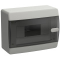 UNION Compact Корпус пластиковый ЩРН-П-8 IP41 черная прозрачная дверь IEK