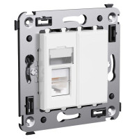 Розетка  RJ-45 кат.5e Avanti Белое облако DKC 4400463