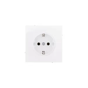 Розетка 1-м СП ESTET 16А IP20 с заземл. ПБТ механизм бел. LEZARD 745-0288-122B