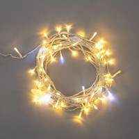 Гирлянда светодиодная Нить 10м 75LED тепл. бел. 1.7Вт 230В IP44 эффект мерцания провод прозр. Neon-Night 305-526