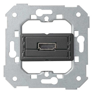 Розетка HDMI Simon SIMON 75, скрытый монтаж, черный, 7501094-039