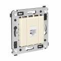 Розетка телефонная 1-м СП Avanti Ванильная дымка RJ12 без шторок механизм DKC 4405613