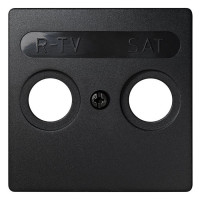 Накладка на розетку TV-SAT Simon SIMON 73 LOFT, открытый монтаж, графит, 73097-62