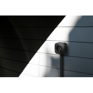 Legrand Quteo IP20 Чёрный матовый Розетка с заземлением со шторками  16А 250В винтовые зажимы накладной монтаж
